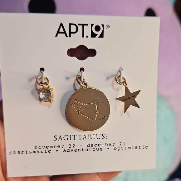 Apt. 9 Accessories - Apt. 9 Gold Sagittarius Charm Trio
